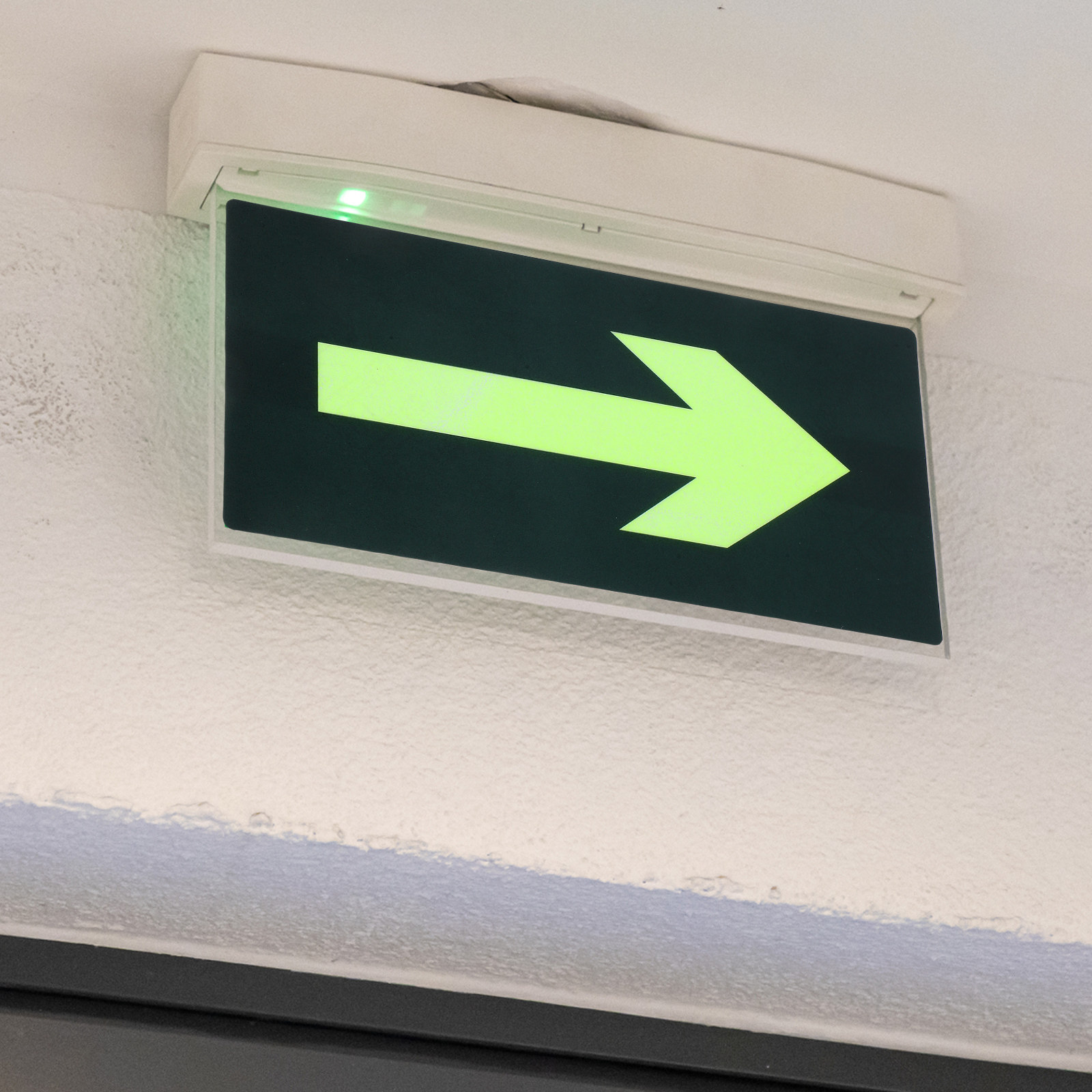 Emergency Exit Sign - 8개입 야광 방수 비상구 표시 스티커,
