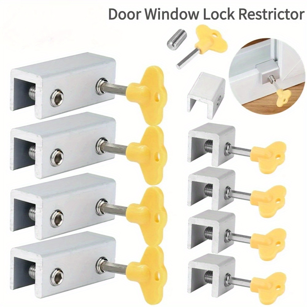 Window Lock Bar - 2-4PCS 조정 가능한 창 잠금 스토퍼