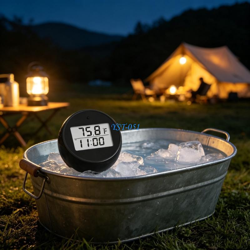E15A 디지털 부동 얼음 목욕 온도계 방수 LED 디 - Pool Alarm Float 리뷰 및 가격