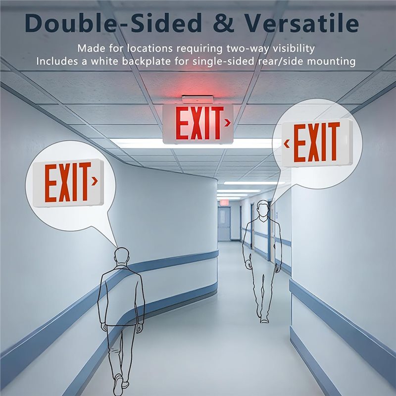 ABKQ-UL 인증 LED 출구등(배터리 백업 포함), - Emergency Exit Sign 리뷰 및 가격