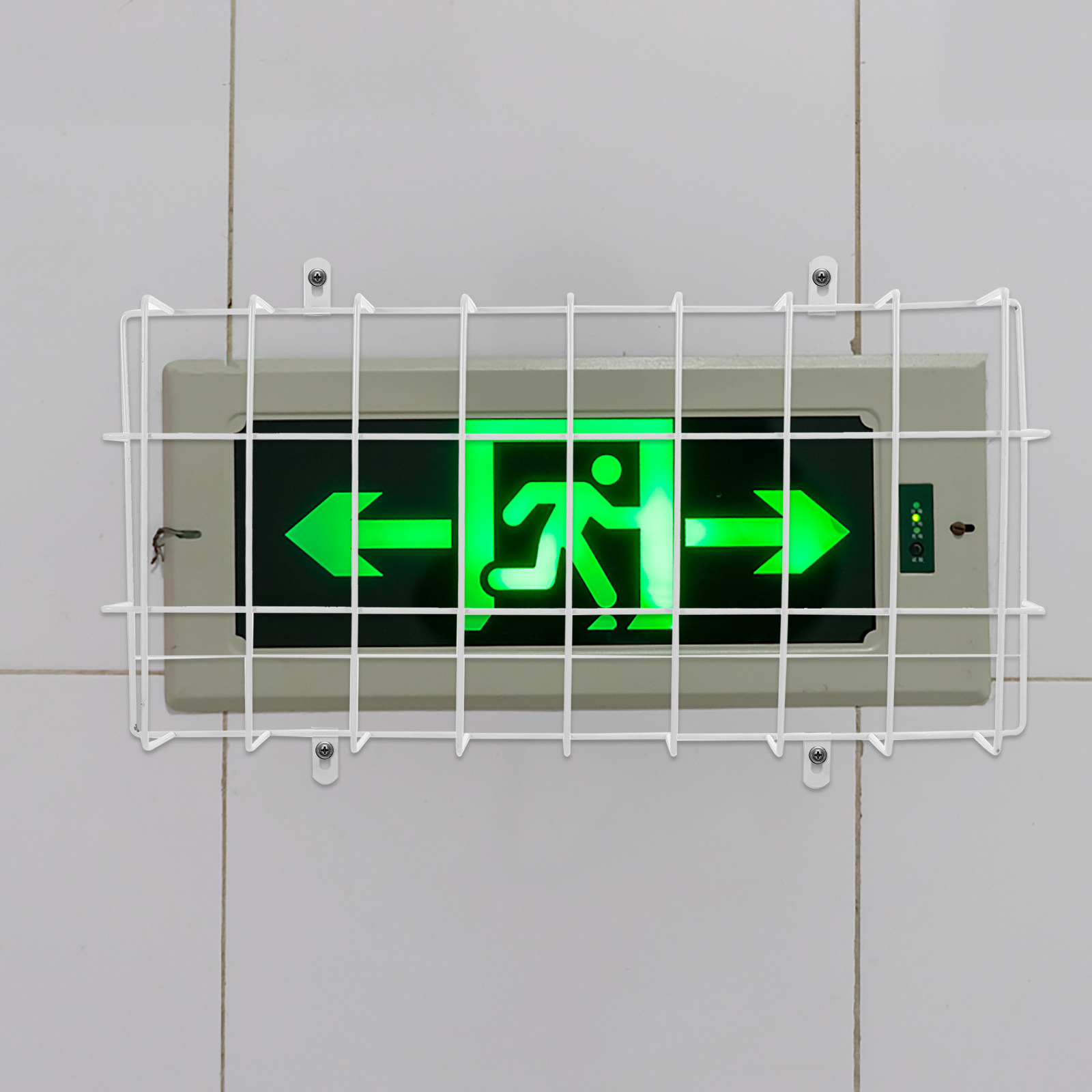 벽걸이형 금속 와이어 메쉬 비상구 표지판 보호 덮개,  - Emergency Exit Sign 리뷰 및 가격
