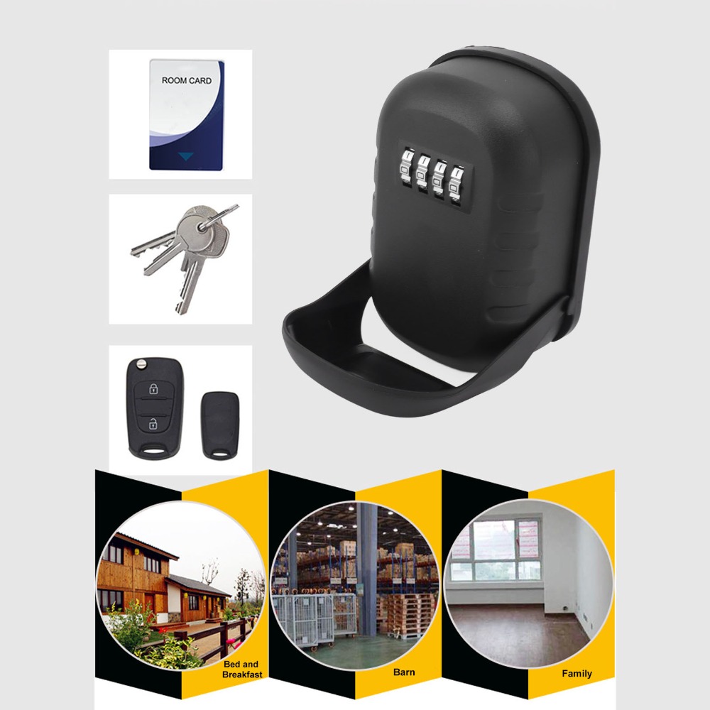 보안 벽걸이형 키 잠금 상자 검정색 방진 조합 잠금 상 - Lockbox Key Secure 리뷰 및 가격
