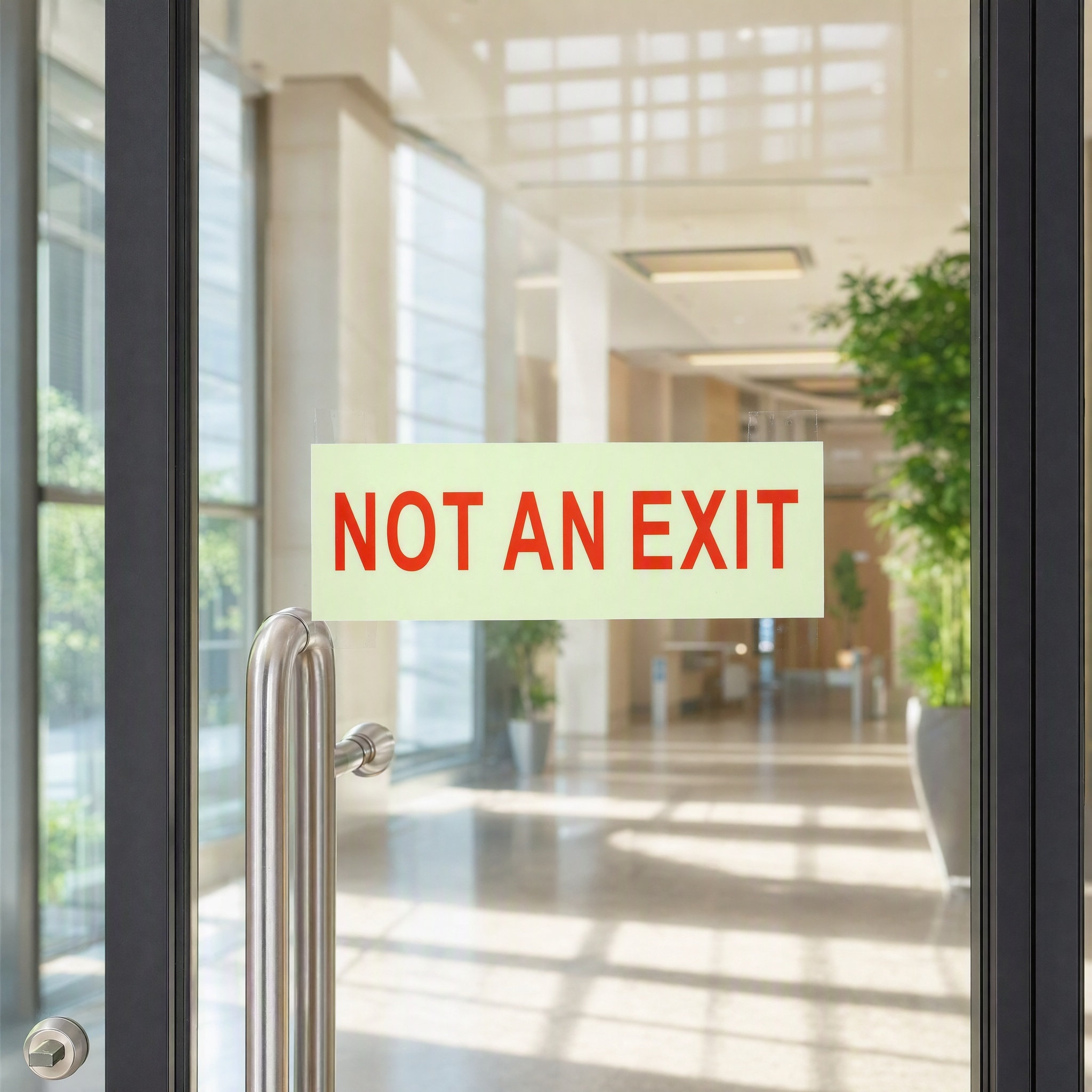 2개입 야간 발광 ‘출구 아님’ 문 표지판, 쇼핑몰 및 - Emergency Exit Sign 리뷰 및 가격