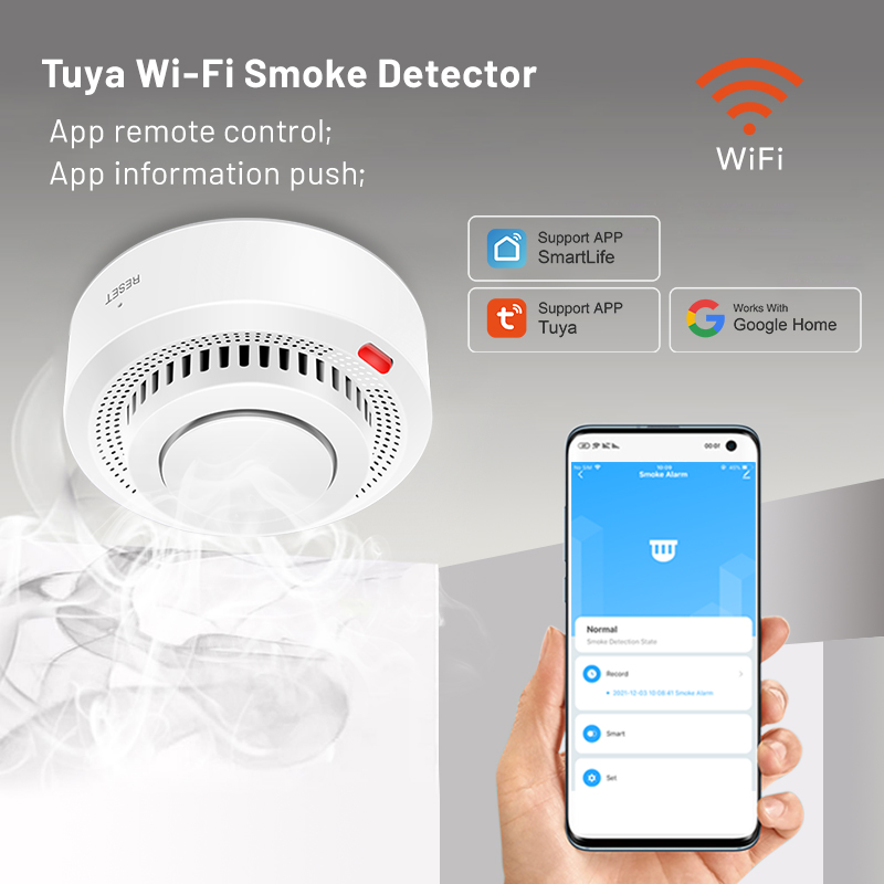 6팩 투야 와이파이 스마트 연기 감지기 스마트라이프 앱 - Smoke Detector Interconnected 리뷰 및 가격